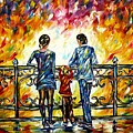 Family On A Bridge
